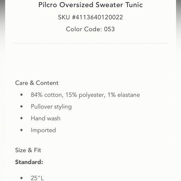 NWT Anthropologie Pilcro Oversized Sweater Tunic - Picture 8 of 11